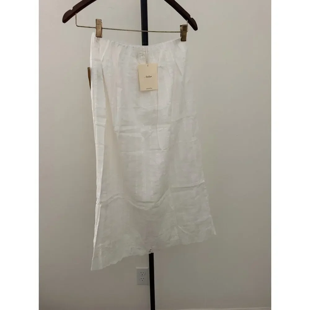 New few Moda Sorella atelier iza white skirt $197 sz S